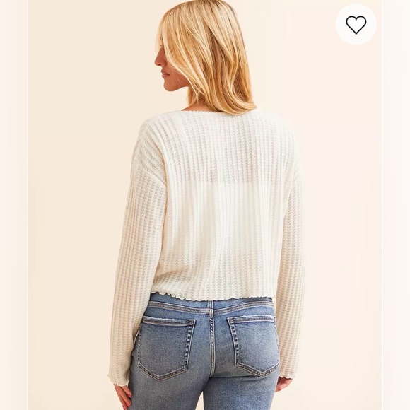 Bohme Pointelle Cropped Top - Picture 3 of 6